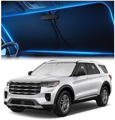 Magnelex Windshield Sun Shade for Ford Explorer 2020-2026 ST, Foldable Car by Magnelex