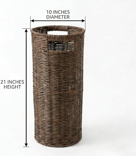 Rattan Umbrella Holder for Entryway - Image 3