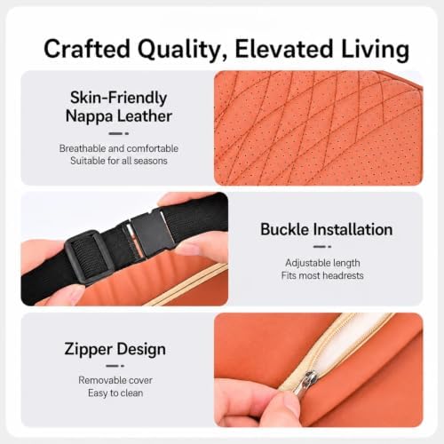 Universal Memory Foam Car Headrest Neck Pillow, Ergonomic Memory Foam Car - Image 5