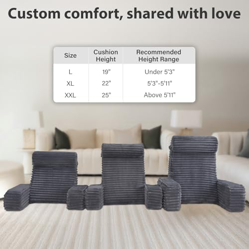ENITYA 19" Large Back Pillow for Bed Sitting Up - Image 4
