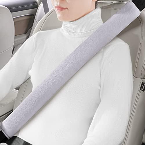 LACDL Extra Long Seatbelt Cover Super Soft Furry by LeadingAComfortableDrivingLife