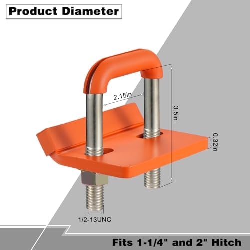 TOPSHINE Trailer Hitch Tightener Anti-Rattle Stabilizer - Image 3