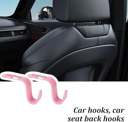 4PCS Car Seat Headrest Hook, Auto Interior Backseat Storage Hook Holder - Image 4