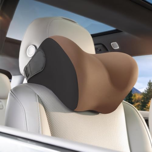 BEBAS Ergonomic Car Headrest Pillow, Memory Foam Neck Support by BEBAS