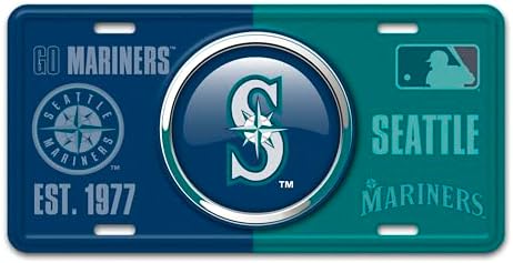 FANMATS 43242 Seattle Mariners Embossed Metal License Plate by FANMATS