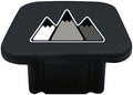 2 Inch Tri-Color 3 Color Logo Trailer Hitch Tube Cover Plug Cap, Rubber by omlkibo
