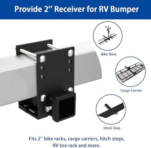 RV Bumper Hitch Receiver 2 inch Adapter - Image 4