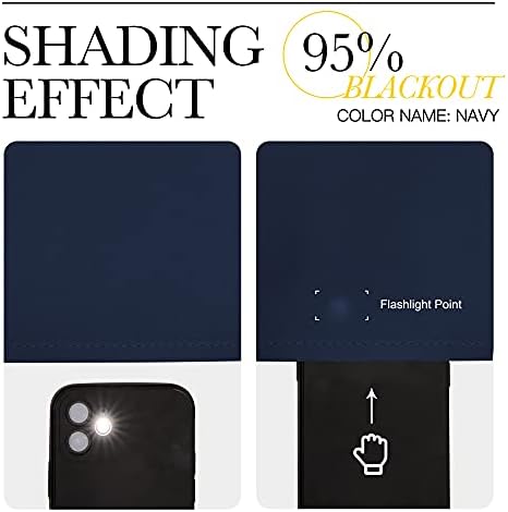 NICETOWN Navy Blackout Curtains - Image 4