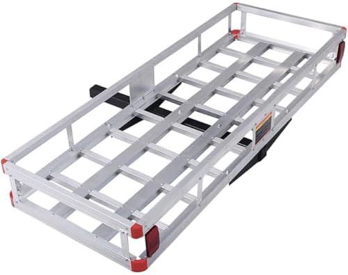 ERGOMASTER Hitch Cargo Carrier, 500lb Capacity Trailer Hitch Mount Cargo Carrier by ERGOMASTER