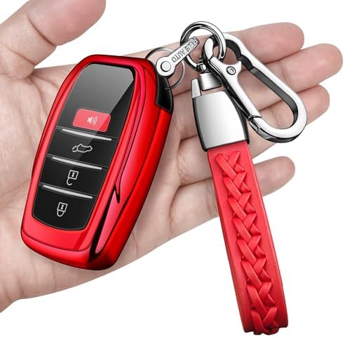 Key Fob Cover with keychain Compatible with Toyota 2025-2026 Camry 4Runner by Autophone