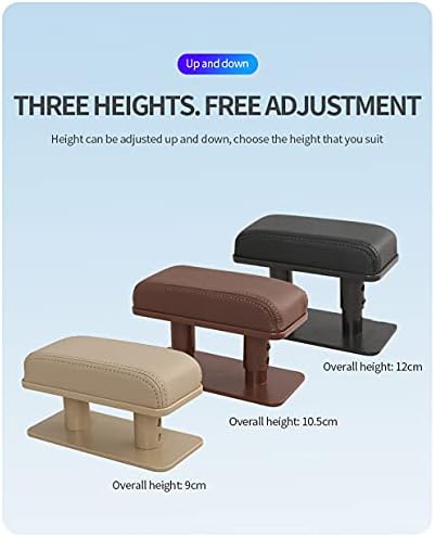 JEYODA Car Armrest Pad, Left Elbow Support, General Leather Booster Pad - Image 5