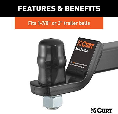 CURT 21800 Black Rubber Trailer Hitch Ball Cover, 1-7/8 or 2-Inch Diameter - Image 5