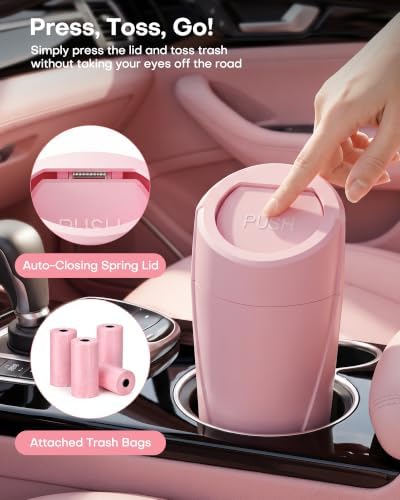 HOTOR Car Trash Can, Bonus Bags - Image 3