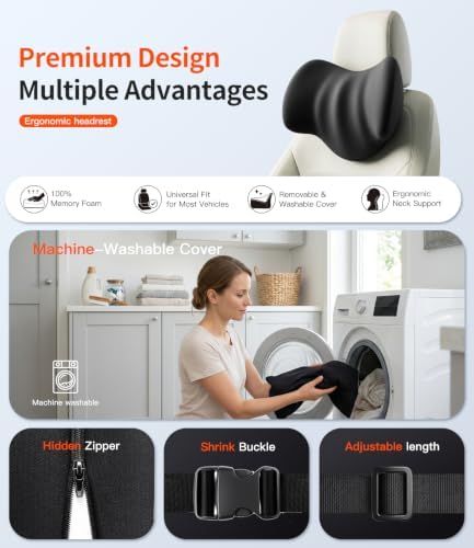 2-Pack Car Neck Pillow: Ergonomic Neck Support - Image 4