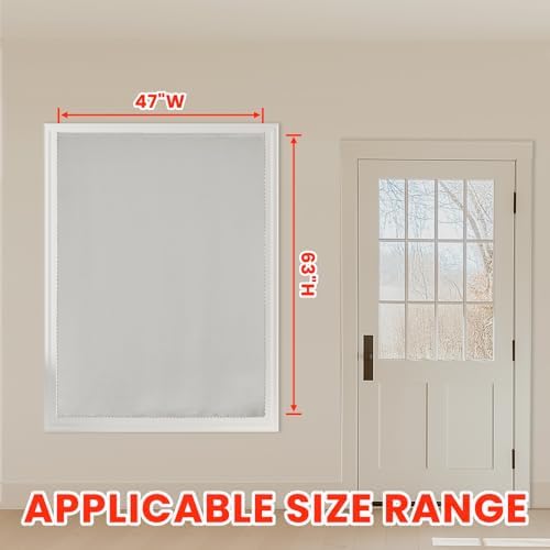 AJAZZ 100% Window Blinds Blackout Portable Black Out Curtains Adhesive Curtains - Image 5