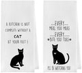 Cat Gifts Dish Towels Set by Geqtt