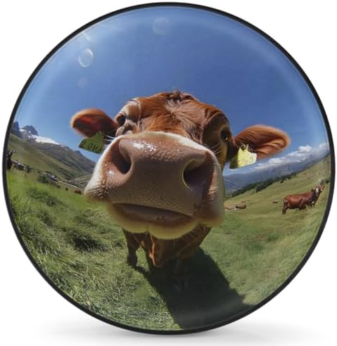 Cows Spare Tire Cover Waterproof Dust-Proof Spare Wheel Covers by Unknown