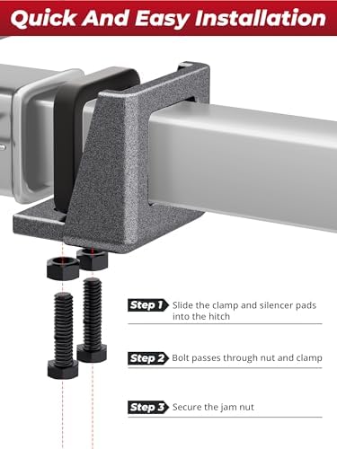 Anti-Rattle Hitch Clamp, 2 Inch Hitch Stabilizer - Image 7