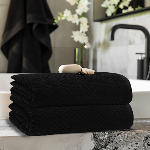 COTTON CRAFT Euro Spa Waffle Weave Bath Sheet - Image 2
