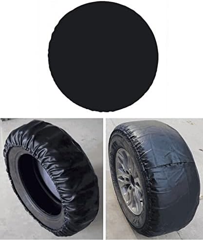Spare Tire Wheel Cover Leather Black - Image 6