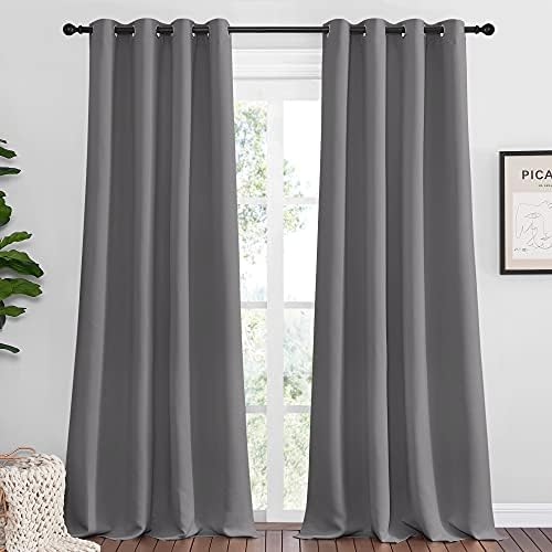 NICETOWN Bedroom Blackout Curtains Panels, 1 Pair, 55 x 108-inch by NICETOWN