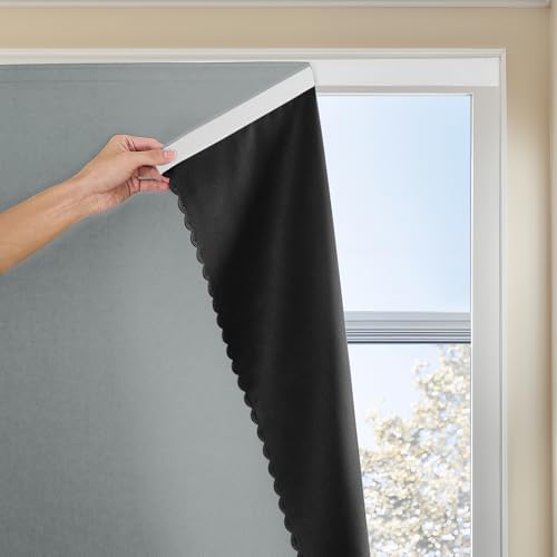JILRON Magic Tape Stick on Portable Curtains by JILRON