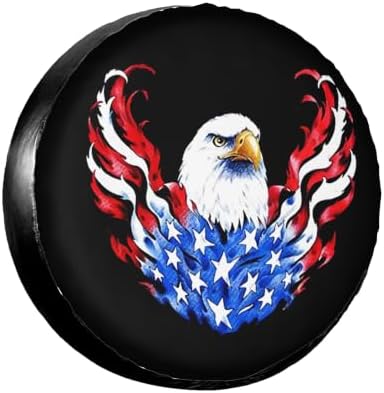 American Flag Spare Tire Cover, Universal Waterproof & Dustproof Wheel by YSYZSDS