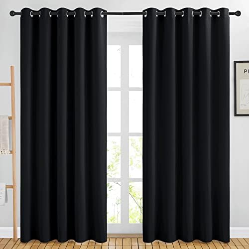 NICETOWN Black Blackout Curtains by NICETOWN