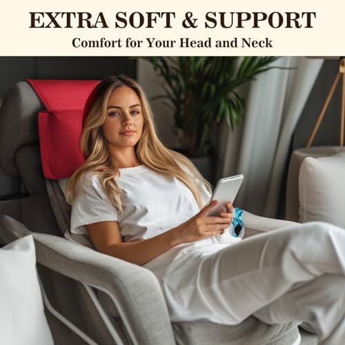 Recliner Headrest Pillow, Adjustable Comfort Neck & Head Support Pillow - Image 2