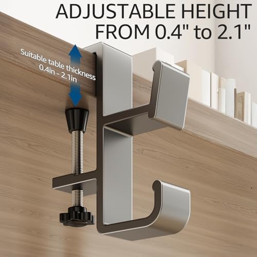 2 PCS Desk Bag Hook, Aluminum Purse Hook - Image 6