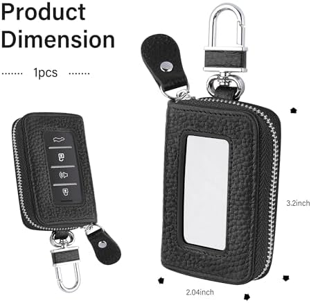 Car Key Fob Case for Replacing Old Key Fob Cover, Genuine Leather Car Key Case - Image 2