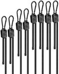 24" 36" 48" Black Adjustable Carabiner Bungee Cords by LuckyStraps