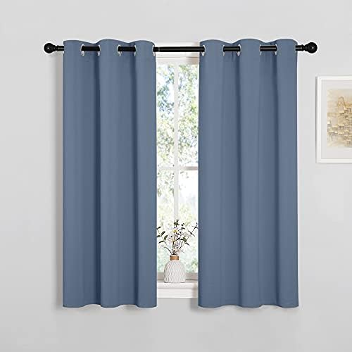 NICETOWN Kitchen Curtains, Stone Blue by NICETOWN