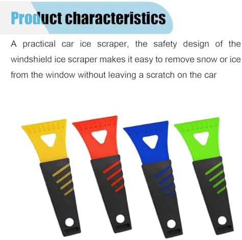8PCS Ice Scraper for Car Windshield, No Scratch Plastic Ice Shovel Tools for - Image 3