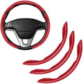 Amiss 3pcs Carbon Fiber Anti-Skid Steering Wheel Cover, Waterproof & Segmented by Amiss