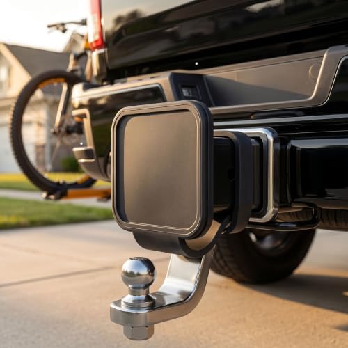 2" Trailer Hitch Cover Heavy Duty Rustproof Flat - Image 5