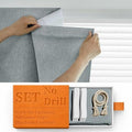 100% Self Adhesive Blackout Curtains- Stick on Curtains Shades Window Blinds by Sovtfides