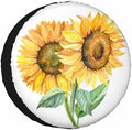 Sunflower Spare Tire Cover Yellow Sunflower Wheel Covers by NOMEDOGYIM