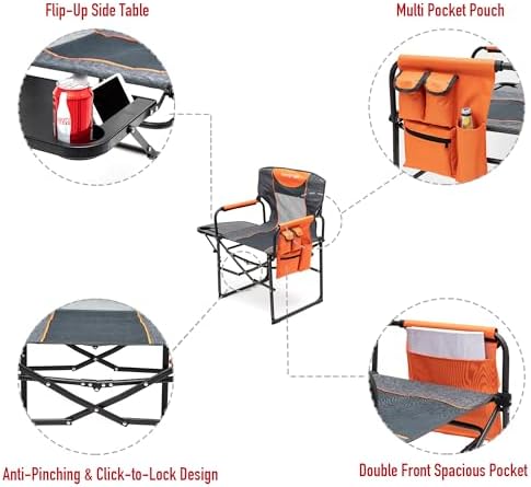 SUNNYFEEL Oversized Camping Chair Portable Directors Chairs - Image 6