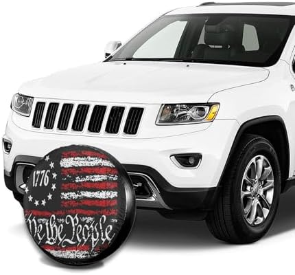 Vintage America American Flag Weatherproof Spare Tire Cover - Image 7