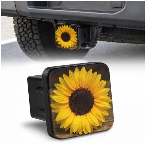 Trailer Hitch Covers Yellow Sunflower Heavy Duty 2 Inch Hitch Cover by Unknown