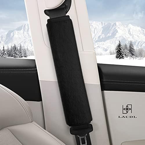 LACDL Extra Long Seatbelt Cover Super Soft Furry - Image 2