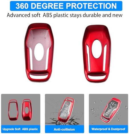 QBUC for Ford Key fob Cover, 4/5 Buttons Smart Key - Image 5