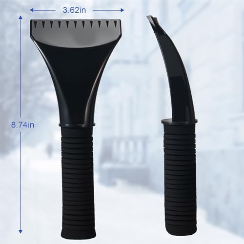 Conliwell 8.74" Car Windshield Snow and Ice Scraper Head Detachable Ergonomic - Image 3
