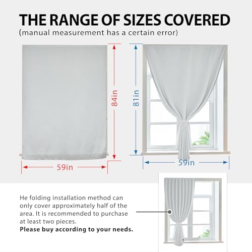 JILRON Magic Tape Stick on Portable Curtains - Image 3