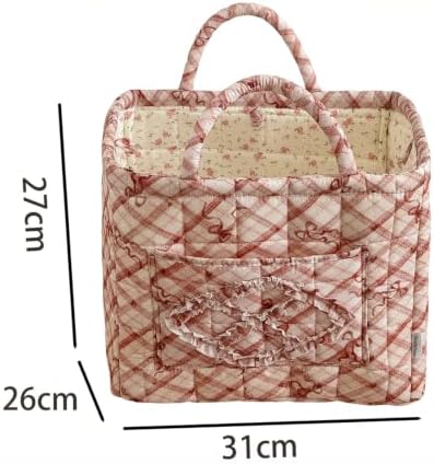 Storage Basket Boho Fabric Large Collapsible Floral Laundry Nursery Hamper - Image 4