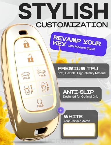 Lucrum Compatible with Hyundai Key Fob Cover & Keychain - Image 3
