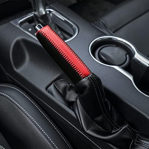 Black Red Handbrake Cover Compatible - Image 5