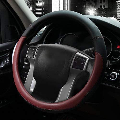 Valleycomfy Microfiber Leather Steering Wheel Cover Universal 15 inch - Image 2