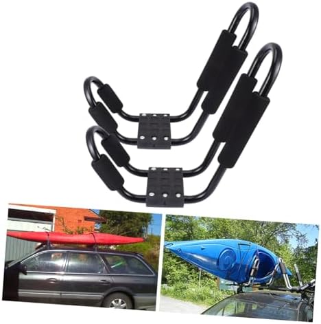 2 Pcs J Shaped Kayak Roof Rack for Canoe Snowboard Carrier - Image 7